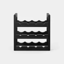 Wine Racks^Massproductions Silo stapelbart wine rack, oiled box Black