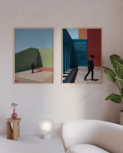Paper Collective Simplicity of the Moment poster, 50x70 cm GreenBlue