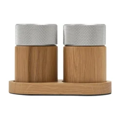 Gejst Sina salt and pepper mill 6 cm, Oak-steel Beige