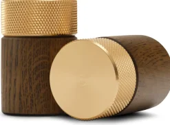 Salt & Pepper Grinders|Salt & Pepper Shakers^Gejst Sina salt and pepper mill 6 cm, Dark ash-brass Brown