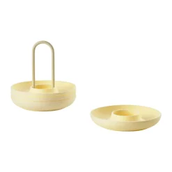 Egg Cups^Zone Denmark Singles egg cup 4-pack with holder, Limestone Yellow