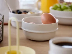 Egg Cups^Zone Denmark Singles egg cup 4-pack with holder, Limestone Yellow