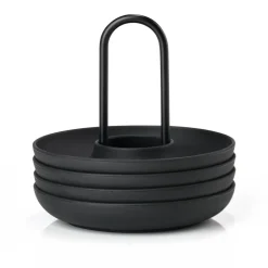 Zone Denmark Singles egg cup 4-pack with holder, Black
