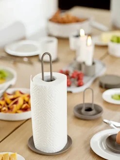 Kitchen Towel Holders^Zone Denmark Singles kitchen roll holder, Taupe Brown