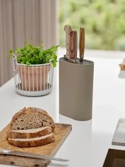 Online Zone Denmark Singles knife block 24 cm, Taupe Brown