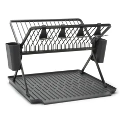 Dish Drainers^Brabantia Sinkside collapsible dish rack51 cm, Dark Grey