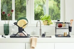 Dish Drainers^Brabantia Sinkside collapsible dish rack51 cm, Dark Grey