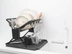 Dish Drainers^Brabantia Sinkside collapsible dish rack51 cm, Dark Grey