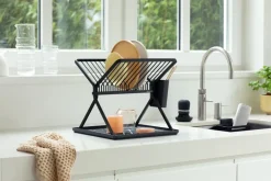 Brabantia Sinkside collapsible dish rack37 cm, Dark Grey