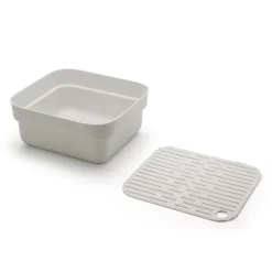 Dish Drainers^Brabantia Sinkside dish bowl with drying tray 34x37 cm, Light Grey