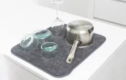 Other Washing & Cleaning Accessories^Brabantia Sinkside dish mat mikrofiber 47x40 cm, Dark Grey
