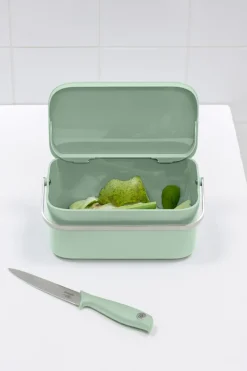 Discount Brabantia Sinkside food waste bin 13x22 cm, Jade Green