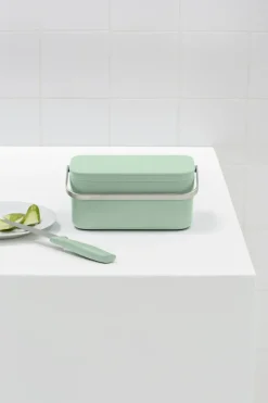 Discount Brabantia Sinkside food waste bin 13x22 cm, Jade Green