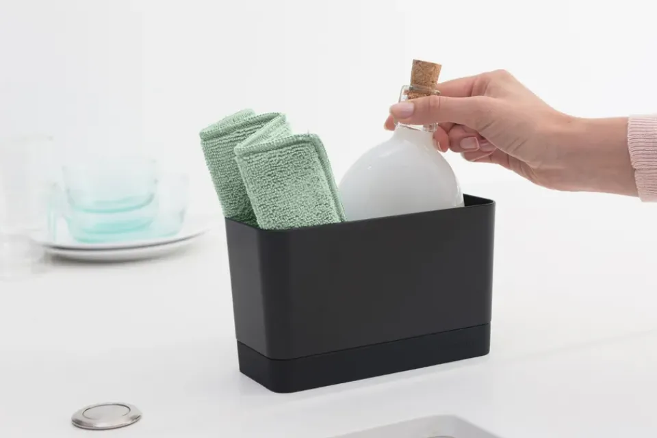 Dishcloths & Brushes^Brabantia Sinkside sponge microfiber 3-pack, Jade green Multi