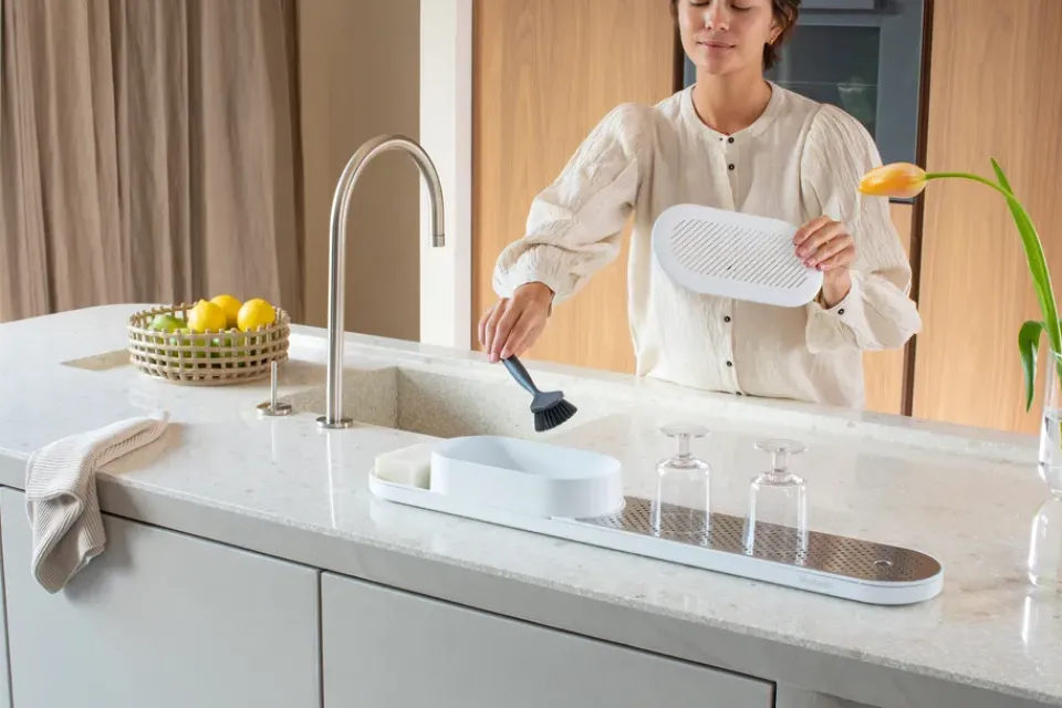 Other Washing & Cleaning Accessories^Brabantia SinkStyle sink organiser set 2 pieces, Mineral Fresh White
