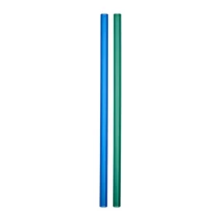 Hot Kosta Boda Sipsavor straws 200 mm 2-pack, Blue-green BlueGreen