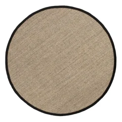 New Dixie Sisal rug round nature, Ø150 cm Brown