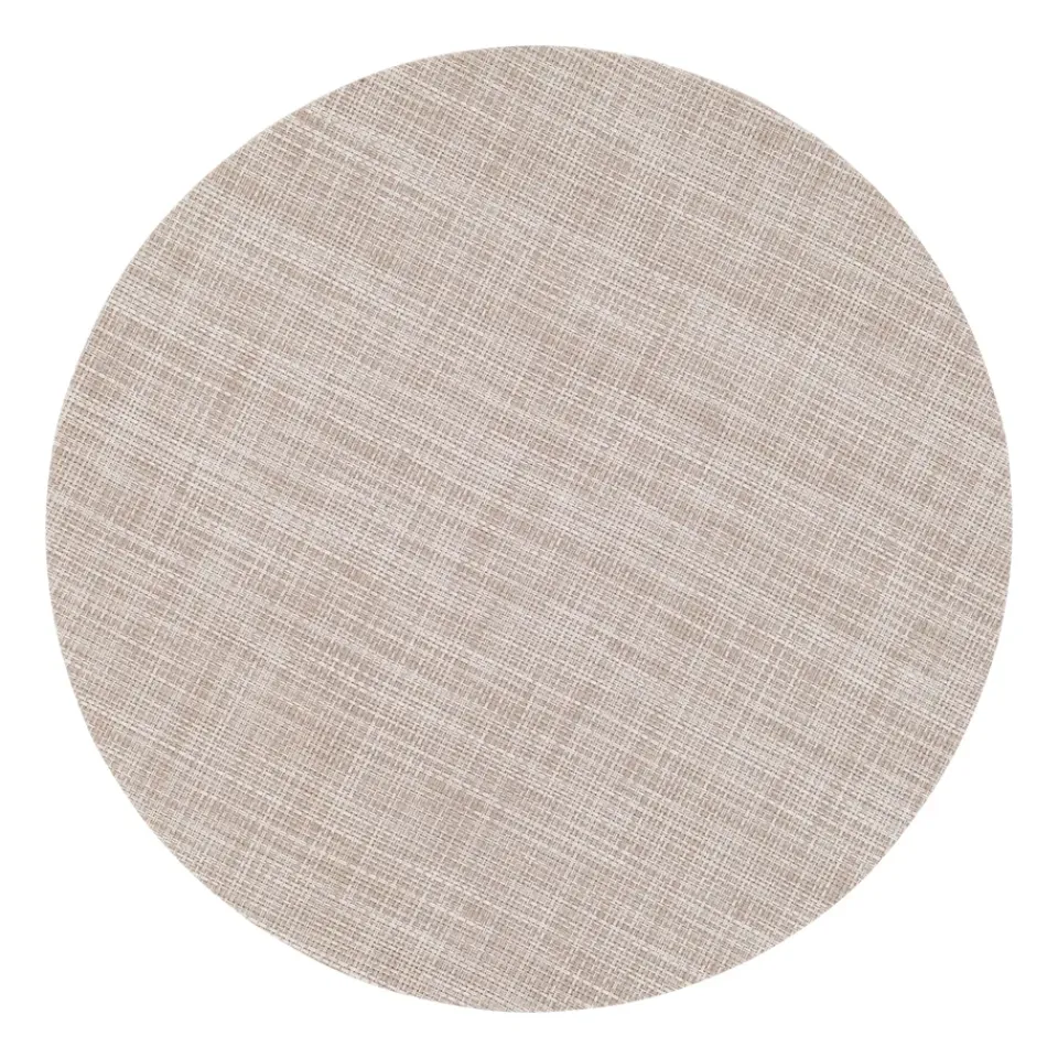 Dixie Sixten placemat round, Oyster White