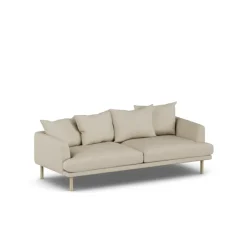 1898 Sjövik sofa, Bern 0341-white-oiled oak, 3-seater Beige