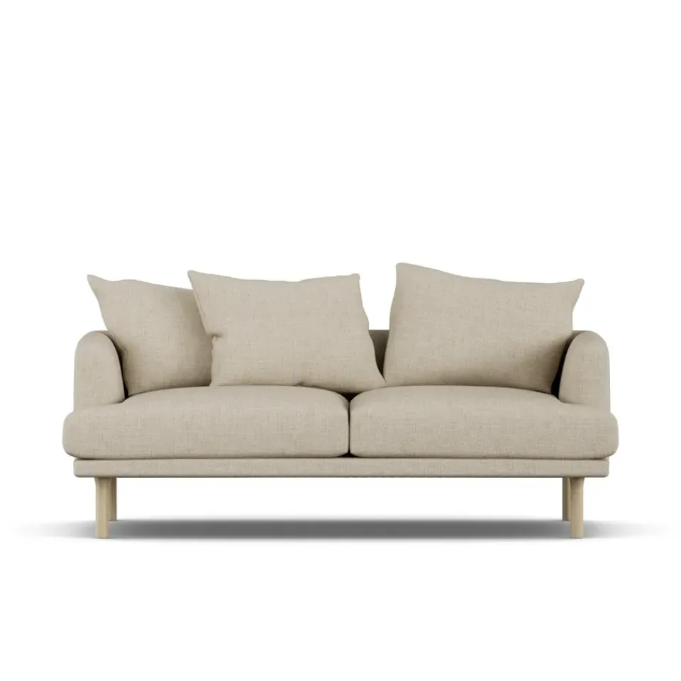 1898 Sjövik sofa, Bern 0341-white-oiled oak, 2,5-seater Beige