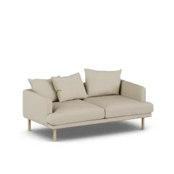 1898 Sjövik sofa, Bern 0341-white-oiled oak, 2,5-seater Beige