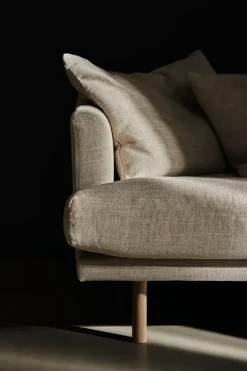 1898 Sjövik sofa, Bern 0341-white-oiled oak, 2,5-seater Beige
