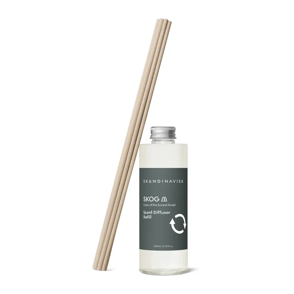 Clearance Skandinavisk refill to fragrance sticks 200 ml, Skog Green