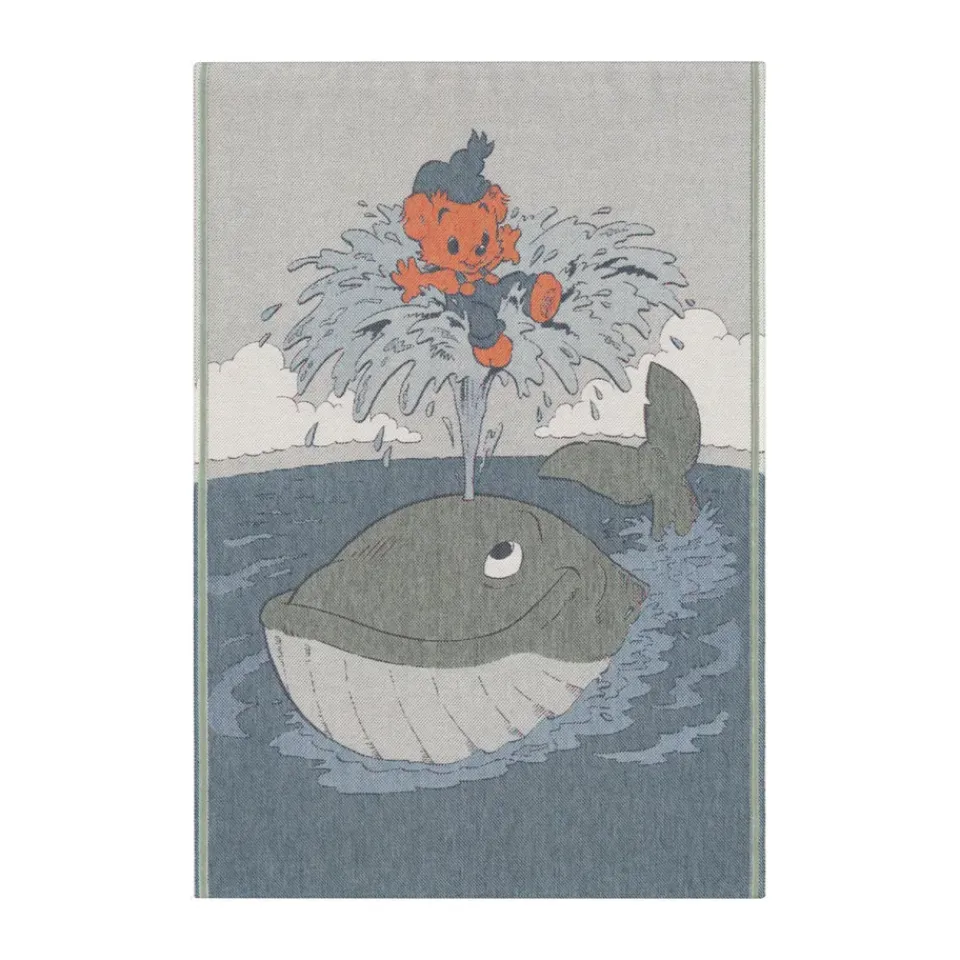 Baby Blankets^Ekelund Linneväveri Skattsökarfärden baby blanket 72x105 cm, Blue