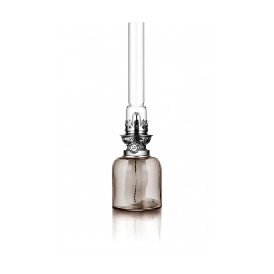 Sale Karlskrona Lampfabrik Skeppsholmen Kerosene Lantern 35 cm, Smoke Silver-colouredTransparent