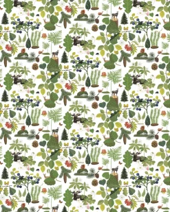 Discount Arvidssons Textil Skogsliv oilcloth, Green