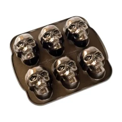 Online Nordic Ware Skull-shaped Cake Mold 30x25 cm, Brown