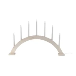 Sale Scandi Living Sky advent candle bow 41 cm, washed White
