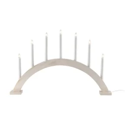 Sale Scandi Living Sky advent candle bow 41 cm, washed White