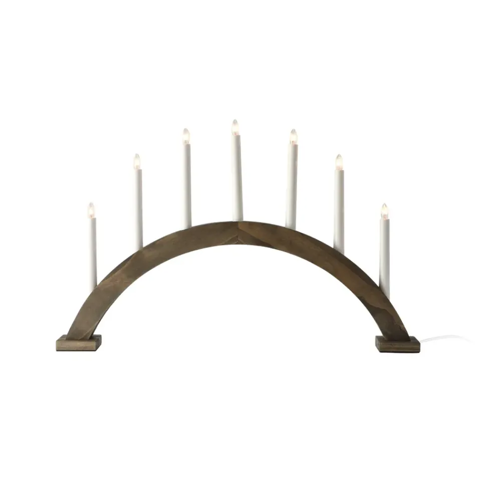 Advent Lights|Window Lights^Scandi Living Sky advent candle bow 41 cm, Dark oil Brown