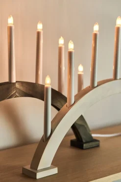 Advent Lights|Window Lights^Scandi Living Sky advent candle bow 41 cm, Dark oil Brown