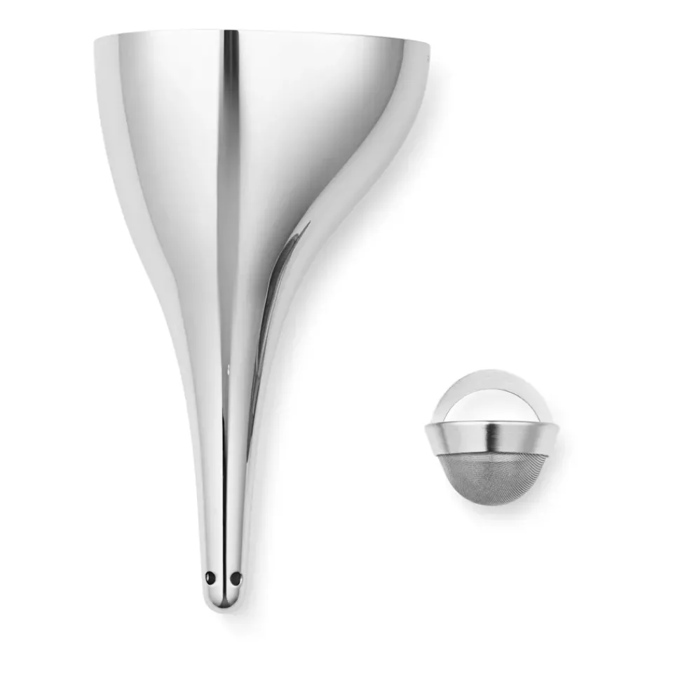 Wine & Barware|Wine Carafes & Decanters^Georg Jensen Sky decanter with filter, Stainless steel Silver-coloured