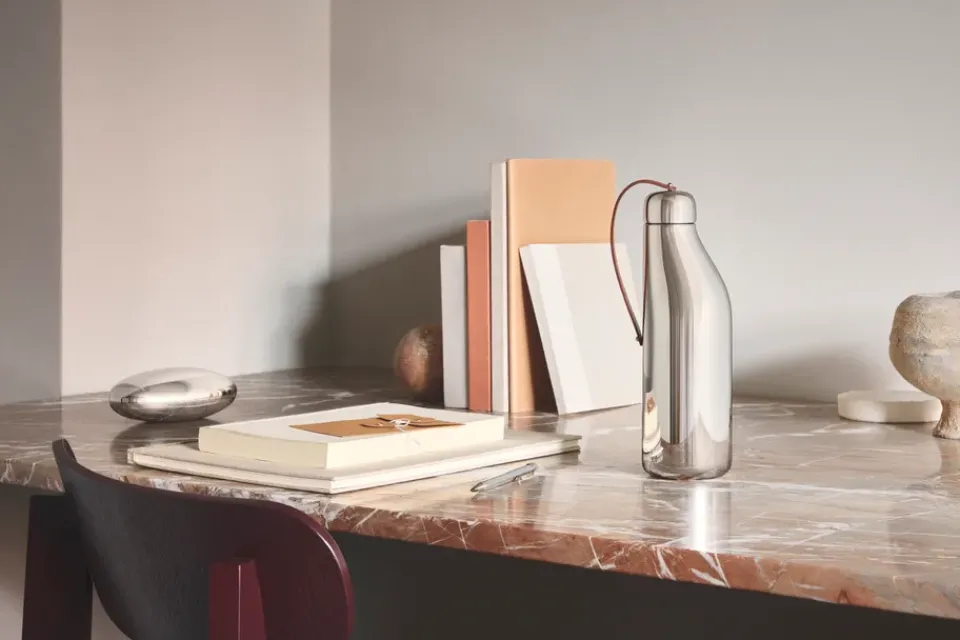 Water Bottles^Georg Jensen Sky water bottle 50 cl, Stainless steel Silver-coloured