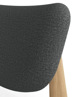 Armchairs & Footstools|Chairs^Tom Dixon Slab lounge chair upholstered seat, Natural brushed oak-Hallingdal 0130 mid Grey