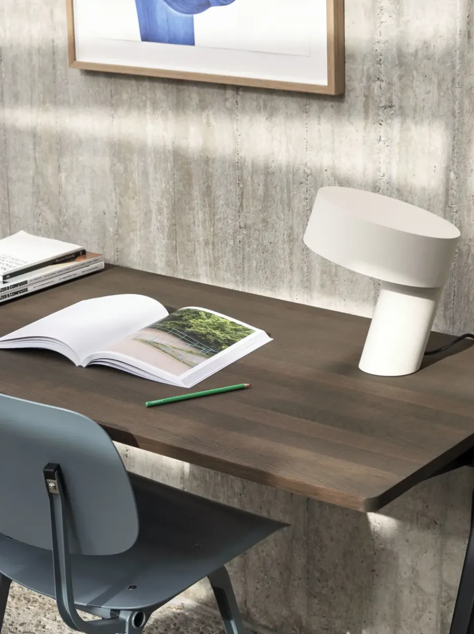 Discount HAY Slant table lamp, White