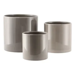 Flower Pots^Scandi Living Sleek pot Ø12 cm, Beige