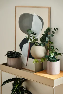 Flower Pots^Scandi Living Sleek pot Ø15 cm, Beige