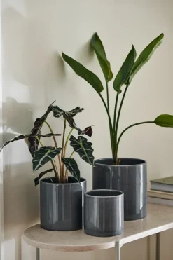 Outlet Scandi Living Sleek pot Ø15 cm, Charcoal Grey
