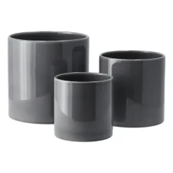 Outlet Scandi Living Sleek pot Ø15 cm, Charcoal Grey