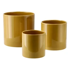 Flower Pots^Scandi Living Sleek pot Ø12 cm, Mustard Yellow