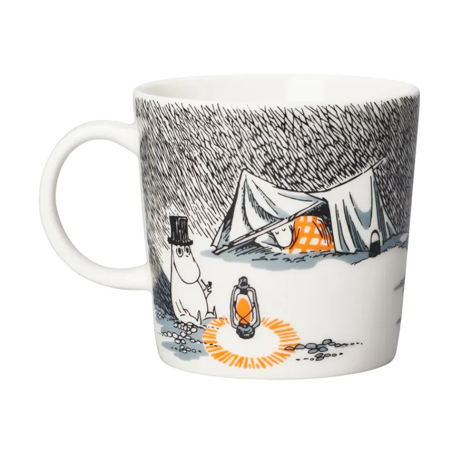 Moomin Mugs^Moomin Arabia Sleep tight Moomin mug, 30 cl GreyBlack