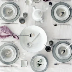 Online Broste Copenhagen Sletten cutlery set 16 pcs, matt stainless steel GreySilver-coloured