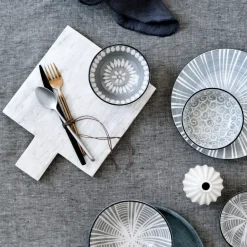 Online Broste Copenhagen Sletten cutlery set 16 pcs, matt stainless steel GreySilver-coloured
