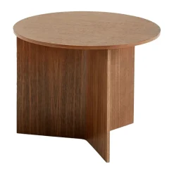 Coffee Tables^HAY Slit coffee table Ø45 cm, Lacquered walnut Brown