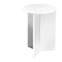 Online HAY Slit high side table Ø35 cm, White