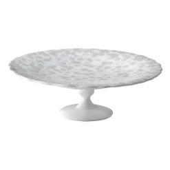 Clearance Wik & Walsøe Slåpeblom cake platter Ø21 cm, grey White